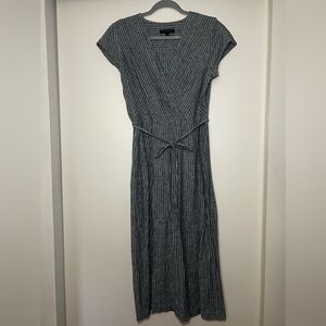 Linen blend maxi dress.